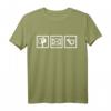 Briefträger T-Shirt mit Briefsymbol und Waldhorn  Klassisch geschnitten, langlebig, ideales Geschenk für Postboten