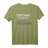 Herren Postbote Postman Geschenk - The Man Myth Legend T-Shirt für leidenschaftliche Männer, Vatertag & Geburtstagsgeschenk