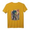 Japanischer Kaiju Porree Brokkoli Anime T-Shirt  Lustiges Manga Cartoon Design für Anime- und Japan-Fans