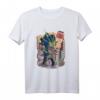 Japanischer Kaiju Porree Brokkoli Anime T-Shirt  Lustiges Manga Cartoon Design für Anime- und Japan-Fans