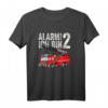 Feuerwehrauto Geburtstag Alarm Ich bin 2 Jahre Feuerwehrmann T-Shirt  Lustiges Geschenk für Zweijährige, Jungen, Feuerwehrfans & Kindergeburtstag