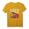 Feuerwehrauto Geburtstag Alarm Ich bin 2 Jahre Feuerwehrmann T-Shirt  Lustiges Geschenk für Zweijährige, Jungen, Feuerwehrfans & Kindergeburtstag