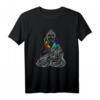 Buddha mit Kopfhörer T-Shirt - Spirituelles Musik-Design für Buddhismus, Yoga & Meditationsliebhaber als Geschenk