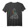Buddha mit Kopfhörer T-Shirt - Spirituelles Musik-Design für Buddhismus, Yoga & Meditationsliebhaber als Geschenk