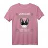 Vorsicht vor dem Frauchen - Französische Bulldogge T-Shirt für Hundeliebhaberinnen & -liebhaber, lustiges und süßes Design, perfektes Geschenk für Gassi oder Hundeschule
