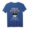 Vorsicht vor dem Frauchen - Französische Bulldogge T-Shirt für Hundeliebhaberinnen & -liebhaber, lustiges und süßes Design, perfektes Geschenk für Gassi oder Hundeschule