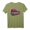 Ludmilla Modellbahn Diesel-Lok BR 132 BR 232 T-Shirt - Retro Eisenbahn Fanartikel für DDR Lokomotivfans & Modellbahn-Enthusiasten