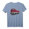Ludmilla Modellbahn Diesel-Lok BR 132 BR 232 T-Shirt - Retro Eisenbahn Fanartikel für DDR Lokomotivfans & Modellbahn-Enthusiasten