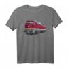 Ludmilla Modellbahn Diesel-Lok BR 132 BR 232 T-Shirt - Retro Eisenbahn Fanartikel für DDR Lokomotivfans & Modellbahn-Enthusiasten