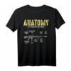 Anatomy of a Real Fast Pew Pewer Waffe Polizist Soldat T-Shirt  Retro Vintage Design, Perfektes Geschenk für Schützen, Polizei & Militär Fans