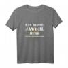 Das heißt Jawohl Herr Oberstabsfeldwebel Bundeswehr T-Shirt - Lustiges Spruchshirt mit Flecktarn Muster für Beförderung & Soldaten