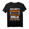 Geschäftsführerin Multitasking Ninja lustig T-Shirt  Perfektes Geschenk zum HapBunny für Power-Frauen und Managerinnen