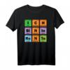 Rente Lehrer Ruhestand Chemie Physik Chemiker Periodensystem T-Shirt - Lustiges Abschiedsgeschenk für Chemiker, Laboranten & Chemielehrer