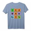 Rente Lehrer Ruhestand Chemie Physik Chemiker Periodensystem T-Shirt - Lustiges Abschiedsgeschenk für Chemiker, Laboranten & Chemielehrer
