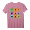 Rente Lehrer Ruhestand Chemie Physik Chemiker Periodensystem T-Shirt - Lustiges Abschiedsgeschenk für Chemiker, Laboranten & Chemielehrer
