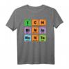 Rente Lehrer Ruhestand Chemie Physik Chemiker Periodensystem T-Shirt - Lustiges Abschiedsgeschenk für Chemiker, Laboranten & Chemielehrer