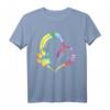Aquarell Pfote Hunde Herz Design Hundeliebhaber T-Shirt  Klassisch geschnitten, perfekt für Hundeliebhaber und als Geschenk