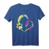 Aquarell Pfote Hunde Herz Design Hundeliebhaber T-Shirt  Klassisch geschnitten, perfekt für Hundeliebhaber und als Geschenk