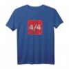 Four On The Floor Techno Rhythm Beat DJ Producer Rave T-Shirt  Trendiges Vintage Design für Elektronik- und Synthesizer-Fans, ideal als Geschenk für Musiker, Nerds und Studenten