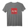 Four On The Floor Techno Rhythm Beat DJ Producer Rave T-Shirt  Trendiges Vintage Design für Elektronik- und Synthesizer-Fans, ideal als Geschenk für Musiker, Nerds und Studenten