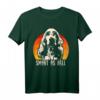 Retro English Cocker Spaniel Designer T-Shirt  Lustiges Hunde Motiv als Geburtstags- oder Weihnachtsgeschenk für die ganze Familie