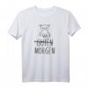 Guten Morgen, Katze und Katzen Morgenmuffel Böse Katze T-Shirt  Lustiges Geschenk für Katzenliebhaber, Freunde & Familie, ideal für Geburtstage, Muttertag, Vatertag & Weihnachten