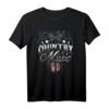 Country Music Guitar & American Flag Design Western T-Shirt  Vintage Distressed Look, Perfekt Als Geschenk für Country Musik Fans