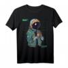 Cyber Astronaut Binary Space Boy Vintage Moon T-Shirt  Sci-Fi Design für Raumfahrt-Fans und Vintage-Liebhaber