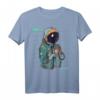 Cyber Astronaut Binary Space Boy Vintage Moon T-Shirt  Sci-Fi Design für Raumfahrt-Fans und Vintage-Liebhaber