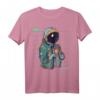 Cyber Astronaut Binary Space Boy Vintage Moon T-Shirt  Sci-Fi Design für Raumfahrt-Fans und Vintage-Liebhaber