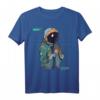 Cyber Astronaut Binary Space Boy Vintage Moon T-Shirt  Sci-Fi Design für Raumfahrt-Fans und Vintage-Liebhaber