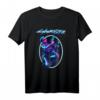 Cyborg Frau HapBunny Cyberpunk T-Shirt 2077 - Retro-Vintage Sci-Fi Mode für Fans & Liebhaber futuristischer Looks