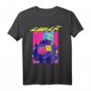 Cyberpunk Katze T-Shirt mit japanischem Charakter  Futuristische Anime-Manga-Illustration für Liebhaber japanischer Kultur und Neko