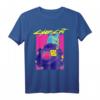 Cyberpunk Katze T-Shirt mit japanischem Charakter  Futuristische Anime-Manga-Illustration für Liebhaber japanischer Kultur und Neko