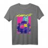 Cyberpunk Katze T-Shirt mit japanischem Charakter  Futuristische Anime-Manga-Illustration für Liebhaber japanischer Kultur und Neko