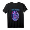 Cyborg Frau HapBunny 2077 Cyberpunk T-Shirt  Futuristisches Retro-Vintage Design für Sci-Fi und Hacker Fans