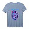 Cyborg Frau HapBunny 2077 Cyberpunk T-Shirt  Futuristisches Retro-Vintage Design für Sci-Fi und Hacker Fans