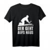 Dachdecker Herren T-Shirt mit Zunftwappen - Handwerker Geschenk für Zimmerer, Schreiner & Bauprofis