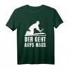 Dachdecker Herren T-Shirt mit Zunftwappen - Handwerker Geschenk für Zimmerer, Schreiner & Bauprofis