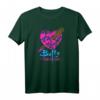HapBunny T-Shirt mit Buntem Abgestecktem Herz  Lizenziertes Buffy Sunnydale Merch für Fans & Serienliebhaber