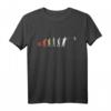 Retro Darts Evolution Dartspieler T-Shirt  Lustiges Dartdesign für Damen und Herren, Dartfans und Vereinsmitglieder