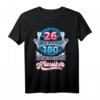 26 sind zwar keine 180, aber ein echter Klassiker Dart T-Shirt  Lustiges Dart Outfit für Männer und Frauen zum Geburtstag & Dart Training