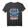 26 sind zwar keine 180, aber ein echter Klassiker Dart T-Shirt  Lustiges Dart Outfit für Männer und Frauen zum Geburtstag & Dart Training