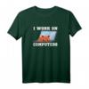 Admin Katze I Work on Computers Systemadministrator T-Shirt - Lustiges Geschenk für IT-Profis, Programmierer & Katzenliebhaber