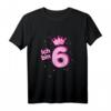 Kinder Geschenk Mädchen zum 6. Geburtstag - Süßes T-Shirt für den sechsten Geburtstag, perfekte Geschenkidee für Tochter, Nichte & Enkelin