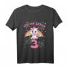 Kinder Ich bin schon 3 Einhorn Geburtstag T-Shirt - Süßes Geburtstagsoutfit für Mädchen und Jungen ab 3 Jahren