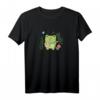 Kawaii Cottagecore Frosch, Schmetterling und Pilz T-Shirt - Niedliches Naturmotiv für Tier- und Ästhetik-Liebhaber