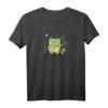 Kawaii Cottagecore Frosch, Schmetterling und Pilz T-Shirt - Niedliches Naturmotiv für Tier- und Ästhetik-Liebhaber