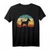 Retro Sunset Zwergpinscher & Rehpinscher T-Shirt - Grunge Hunde Motiv für Hundeliebhaber & Züchter