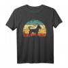 Retro Sunset Zwergpinscher & Rehpinscher T-Shirt - Grunge Hunde Motiv für Hundeliebhaber & Züchter